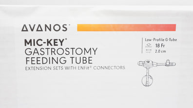 Avanos 8140-18-2.0 MIC-Key Gastrostomy Feeding Low-Profile G-Tube 18Fr x2.0cm(x)